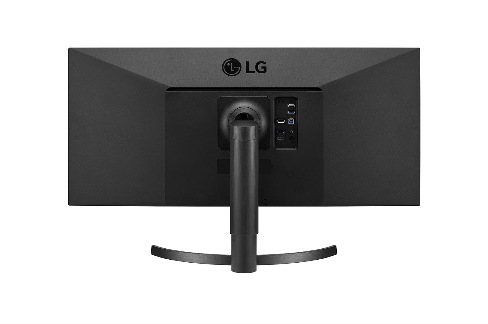 The back panel and ports of the LG 34WN750-B UltraWide QHD IPS Monitor