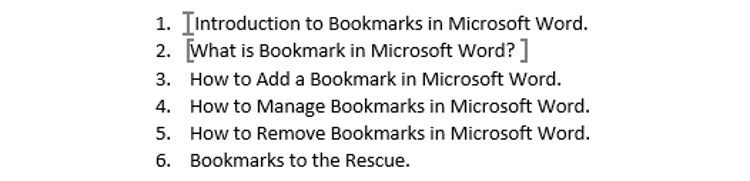 How to Use the Bookmarks Feature in Microsoft Word