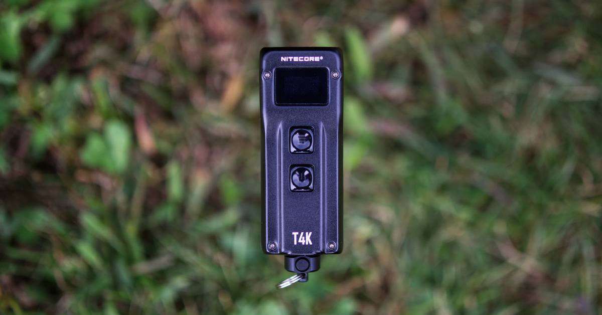 Nitecore T4K 4000 Lumen Ultra Bright EDC Flashlight – Rechargeable With Built-In Battery