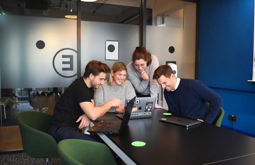 Photo of team in an office 