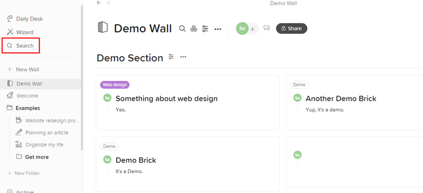 6 Features of the Walling App to Visually Arrange Tasks