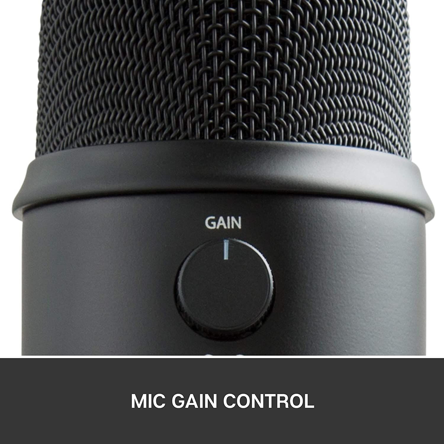 A visual for the gain knob of USB mic Blue Yeti