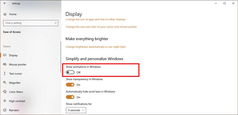 Display Animation Setting 6 Ways to Speed Up Microsoft OneNote