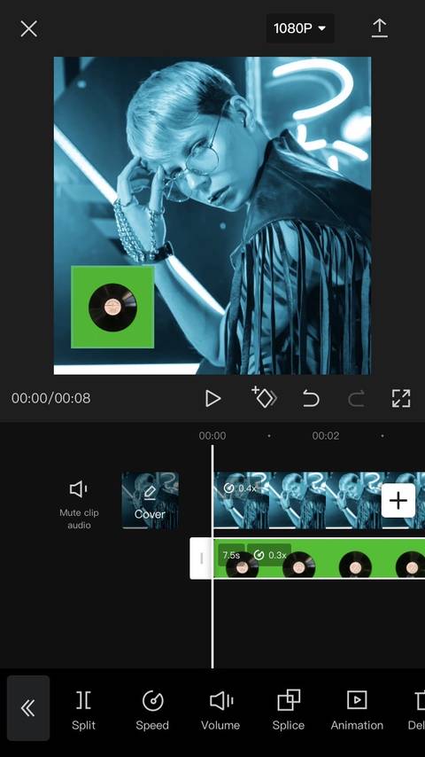 CapCut Zoom and Move Overlay