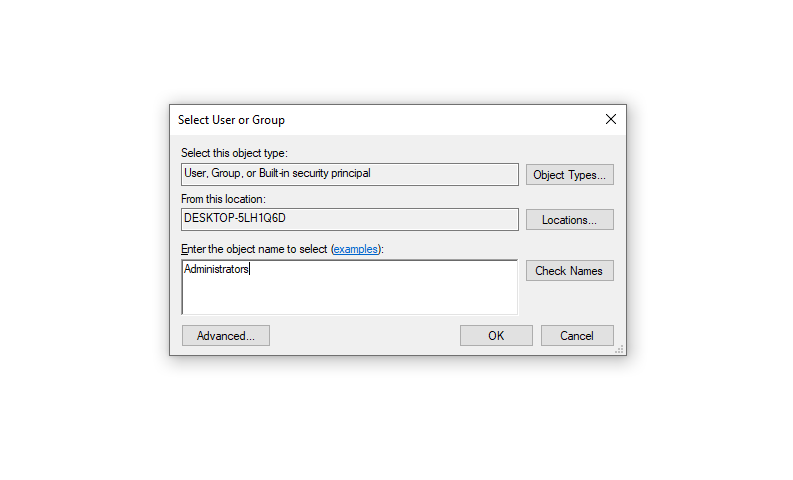 Changing the owner of the Registry