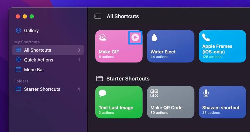 How to Start Using the Shortcuts App for macOS