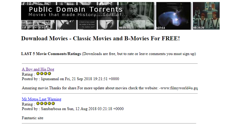 The 5 Best Sites for Free Public Domain Movies