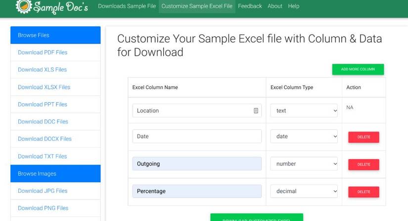Multi File Sample 6 Sites to Download or Create Free File Samples and Dummies of ...