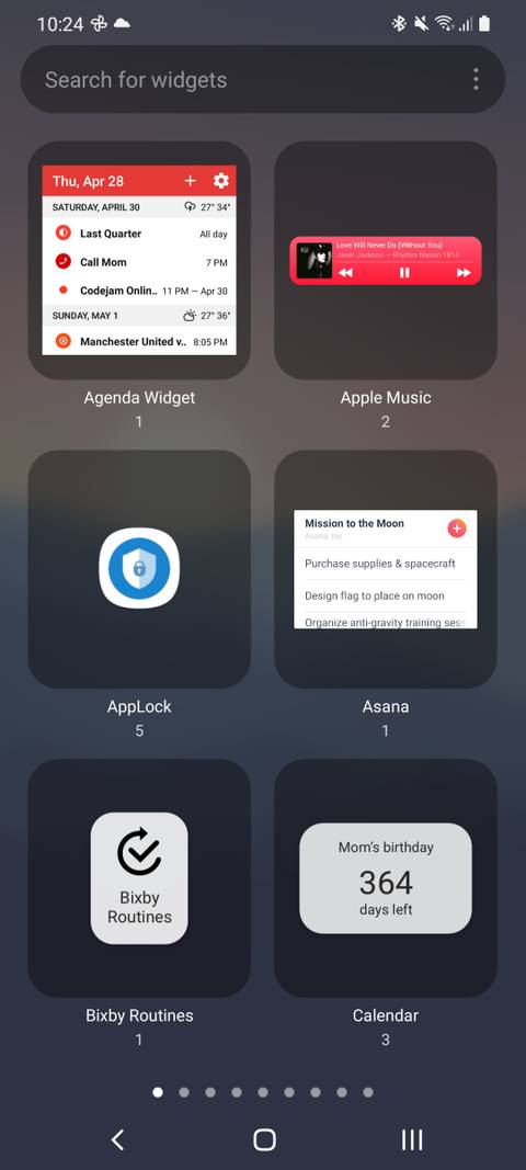 How to Add Widgets on Android