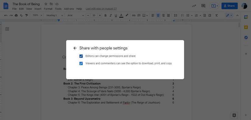 How to Grant and Restrict Permissions in Google Docs