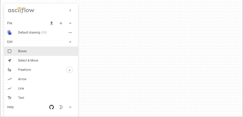 A screenshot of ASCIIFLow's landing page