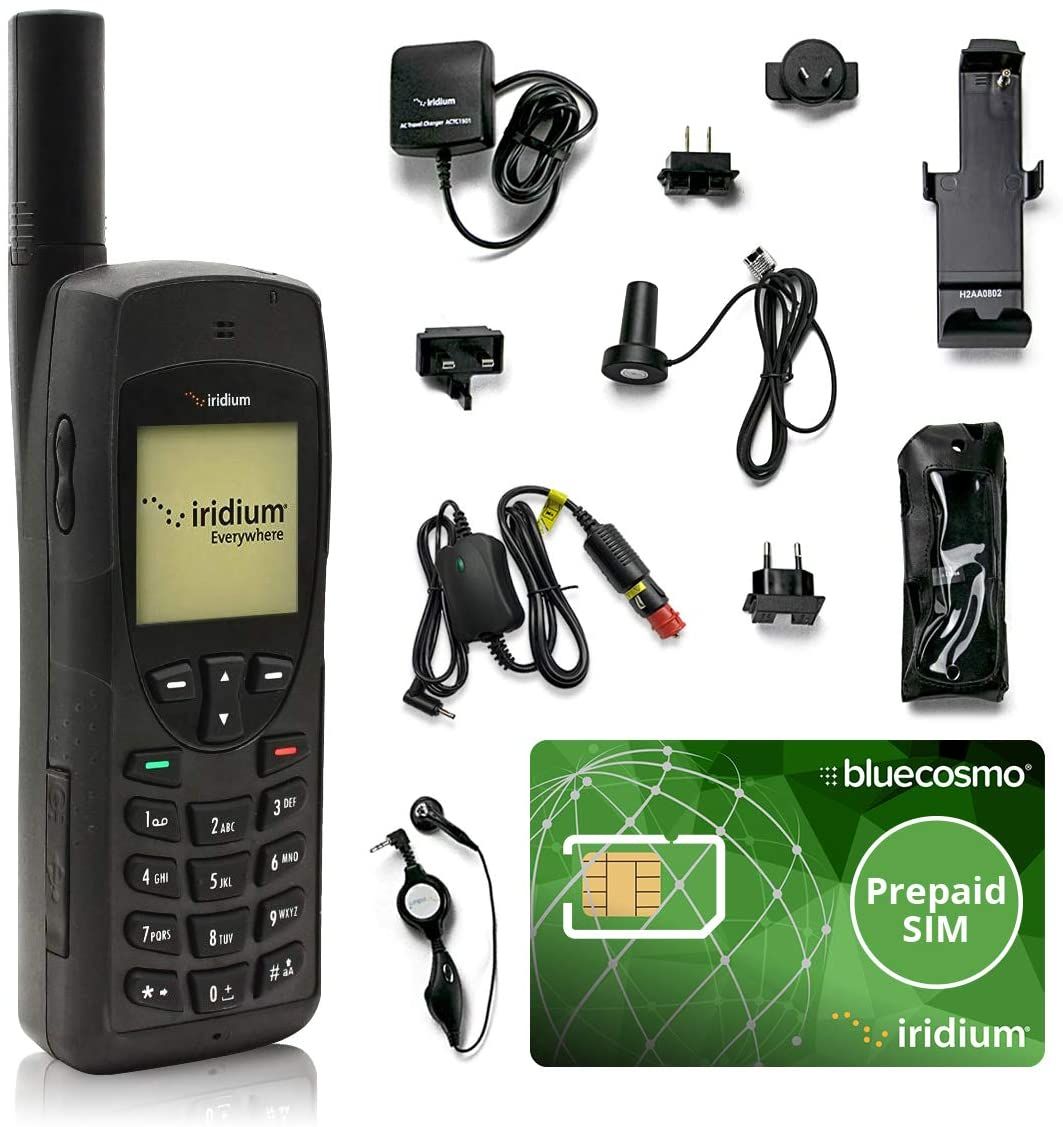 BlueCosmo Iridium 9555 Satellite Phone Bundle 01