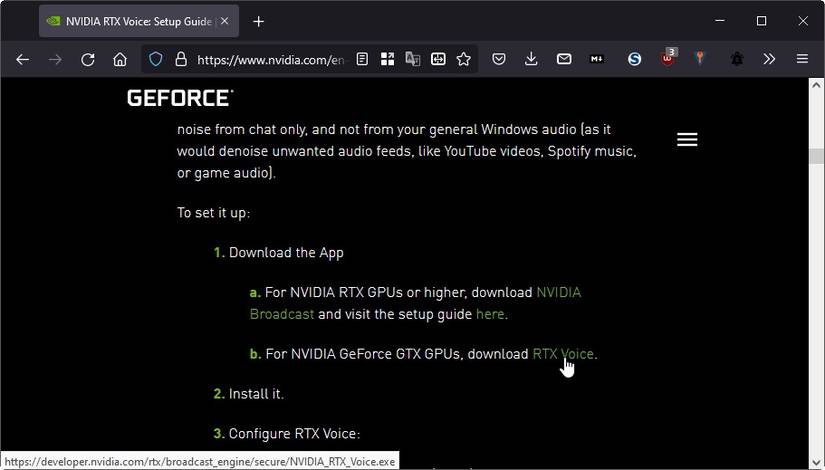 Nvidia App Audio Clean Up Your Audio on Older NVIDIA GPUs With RTX Voice
