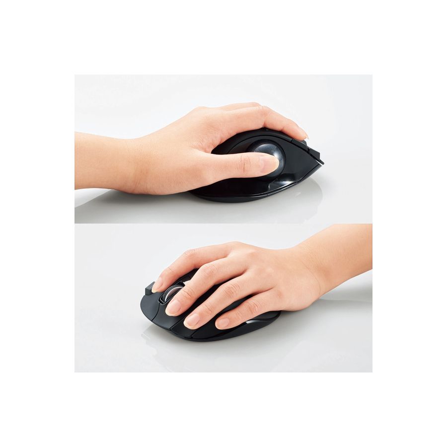 ELECOM Left-Hand Wireless Trackball Mouse 04