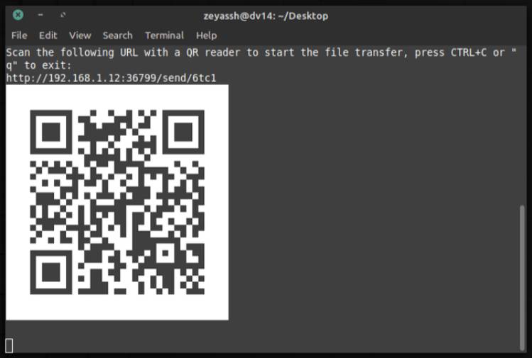 Send Qr Code How to Transfer Files Between Linux, Android, and iOS Using qrcp