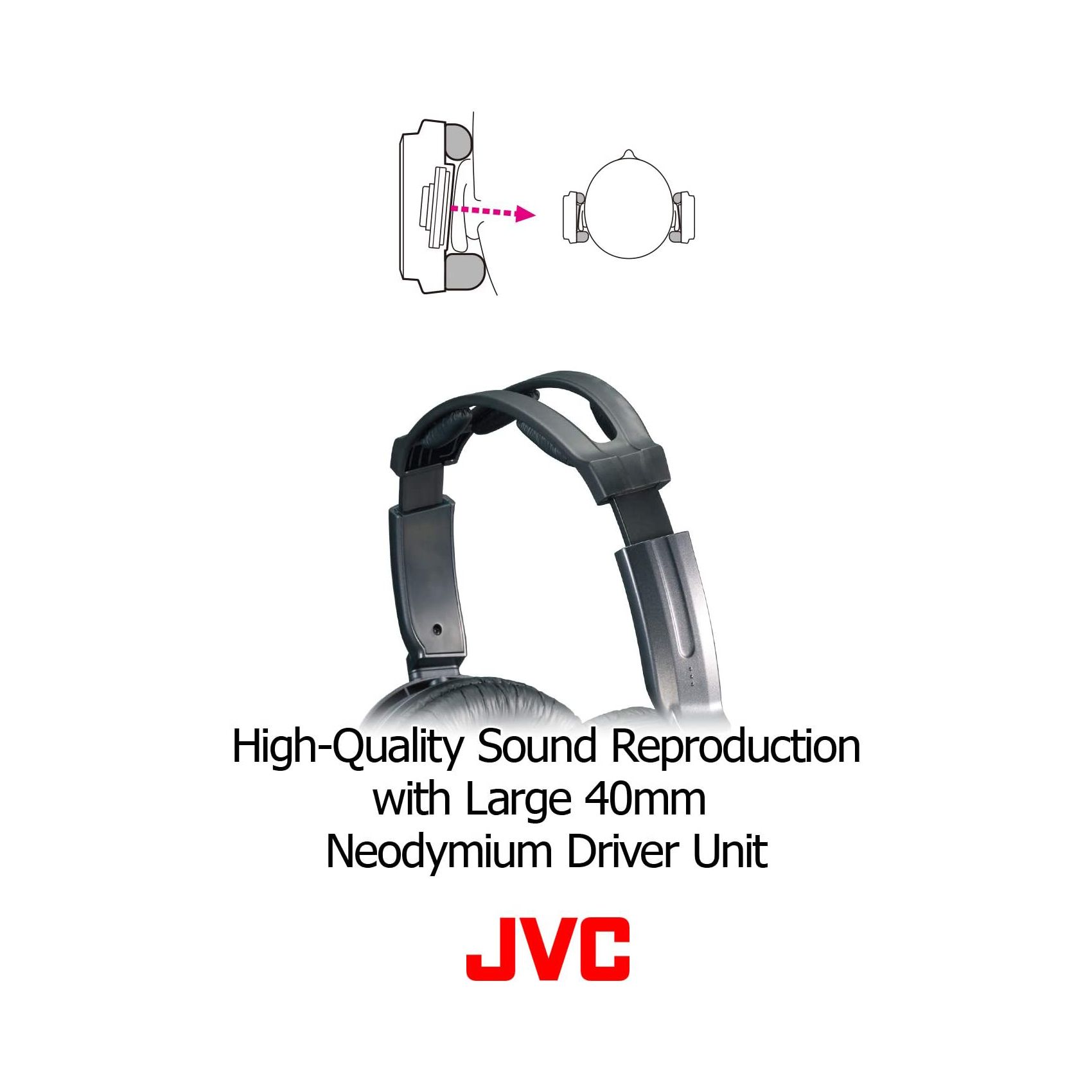 JVC HARX500 Over-Ear Headphones 03