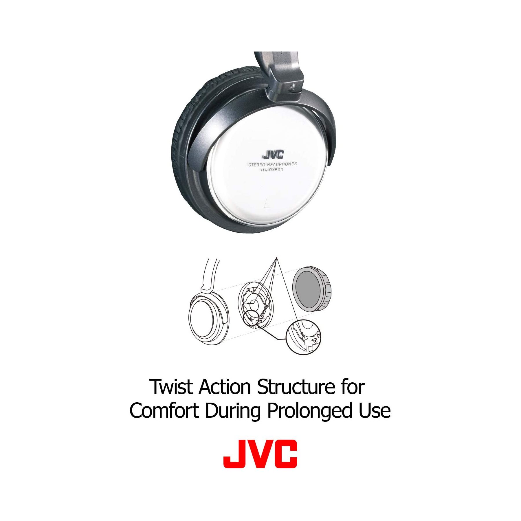 JVC HARX500 Over-Ear Headphones 04