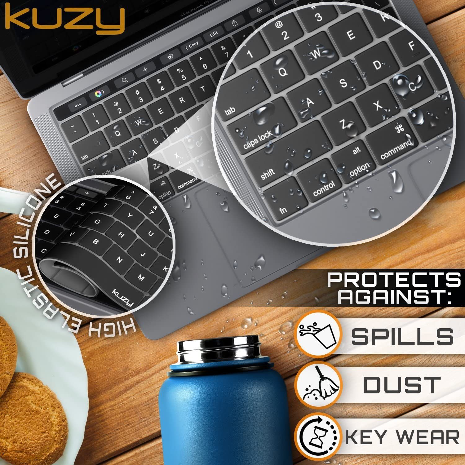 Kuzy Keyboard Cover features