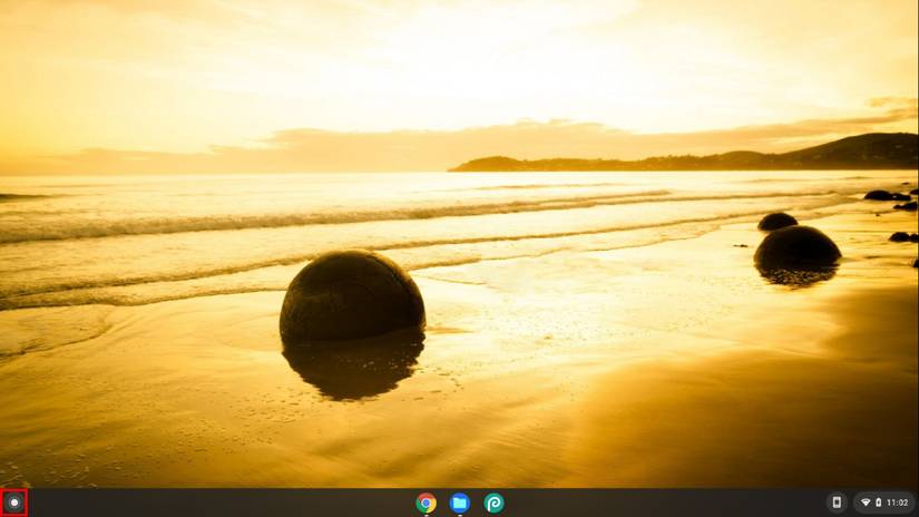 Launcher Icon at the Bottom Left Corner of Chromebook