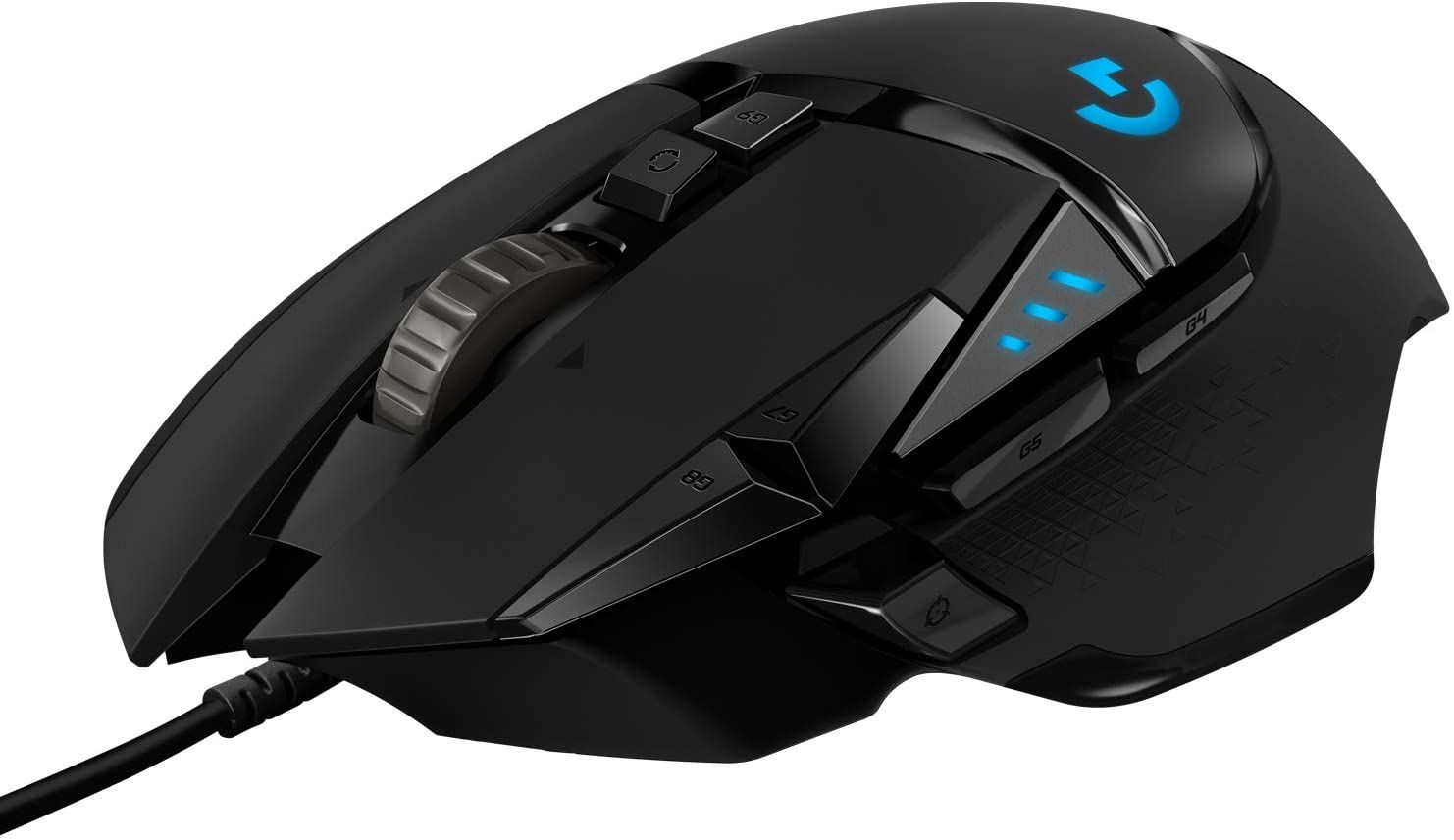 The complete view of Logitech G502 HERO