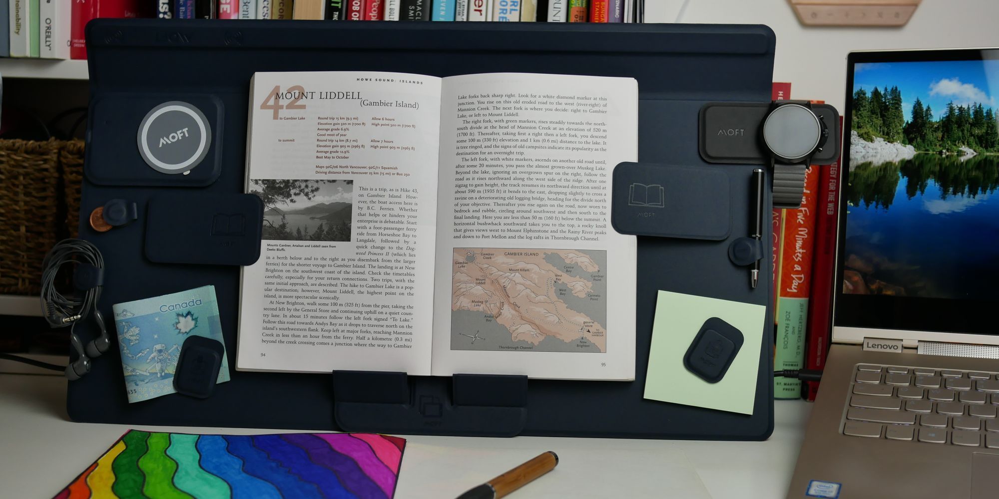 The MOFT Smart Desk Mat Helps You Organize Your Stuff