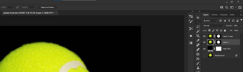 Step 4 Change Layer 1 Opacity
