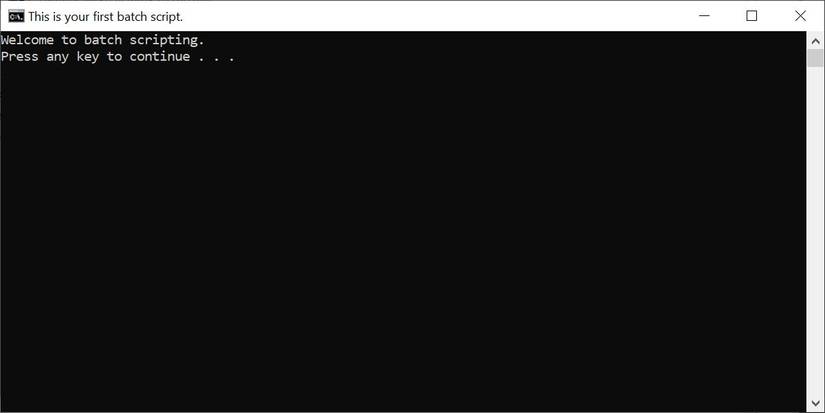 Test BAT CMD Prompt