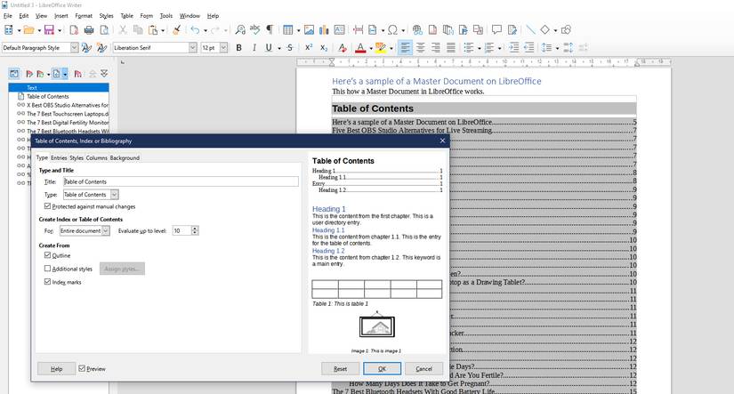 How to Merge Docs in LibreOffice Writer With Master Document
