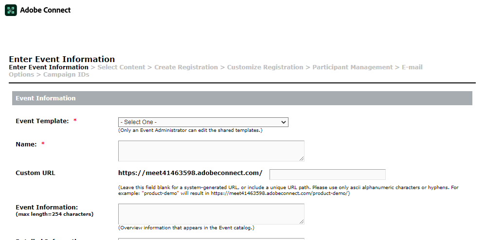 Screenshot of Adobe Connect Webinar
