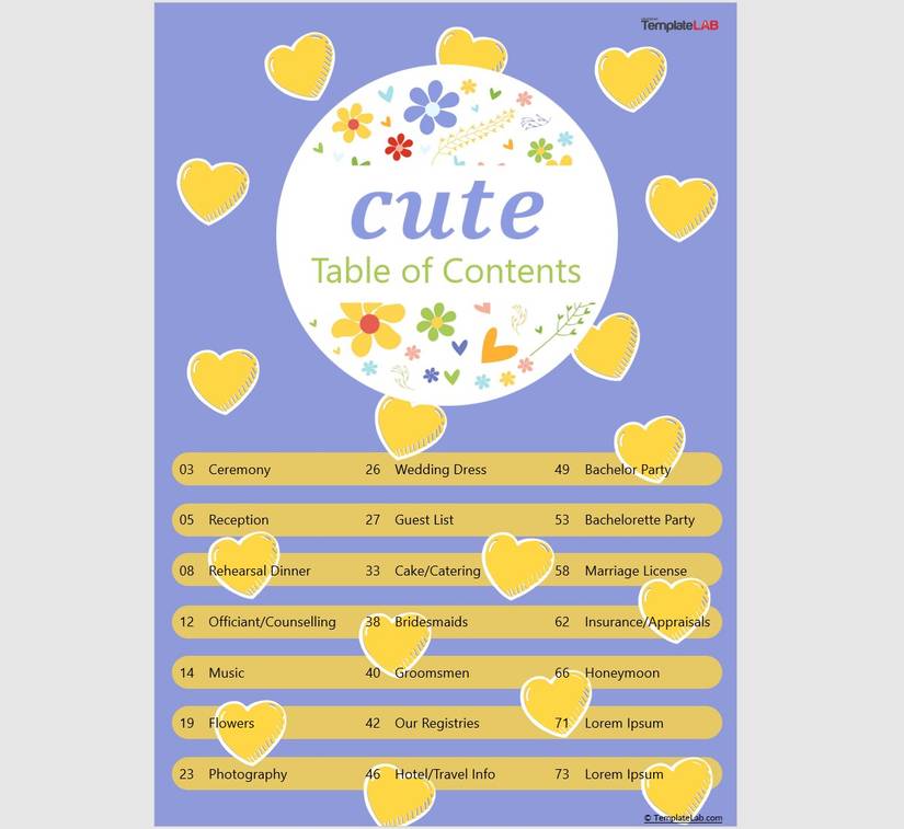 Best Table of Contents Template Examples for Microsoft Word