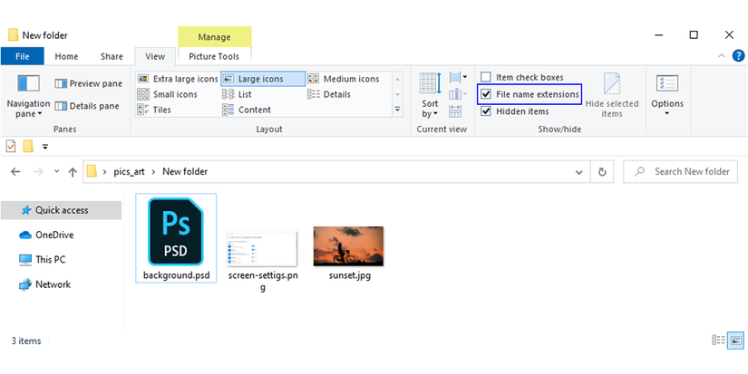 File Extrice 4 Ways to Make Windows 10 Show File Extensions