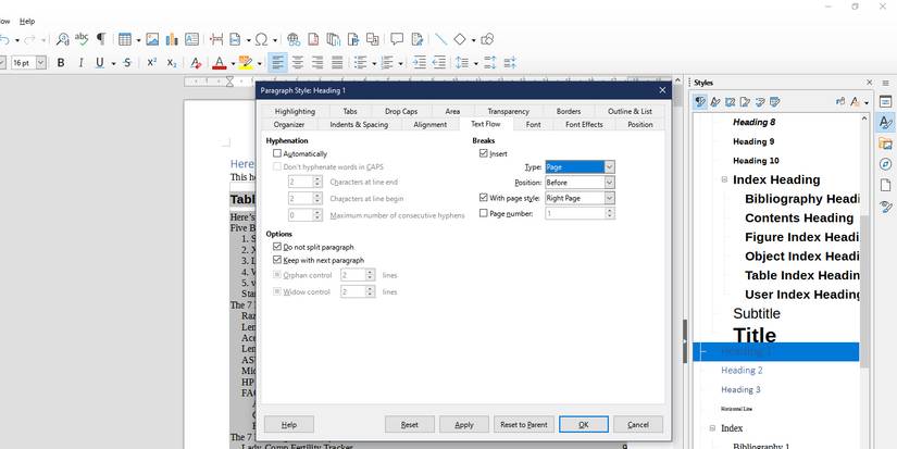 How to Merge Docs in LibreOffice Writer With Master Document