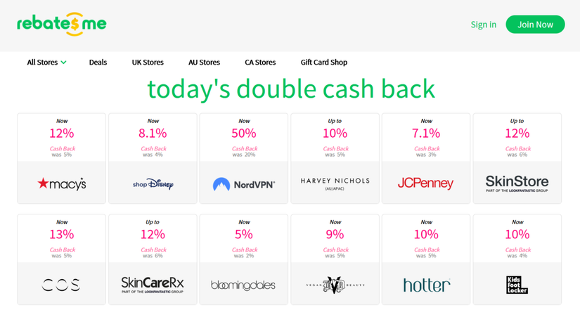 Get Cash Back When You Spend Online With RebatesMe