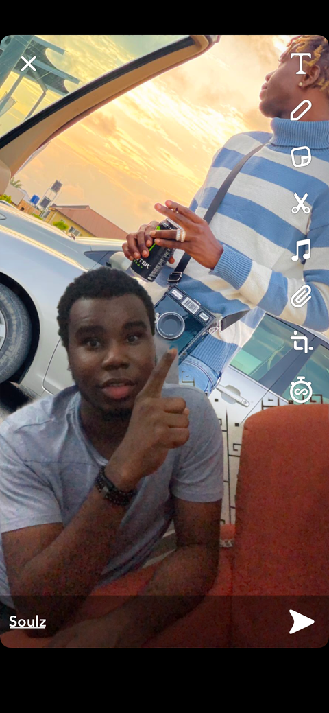 send Snap Remix to friends