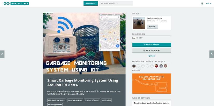 Garbage Collection System Using Arduino The 10 Best Arduino IoT Projects