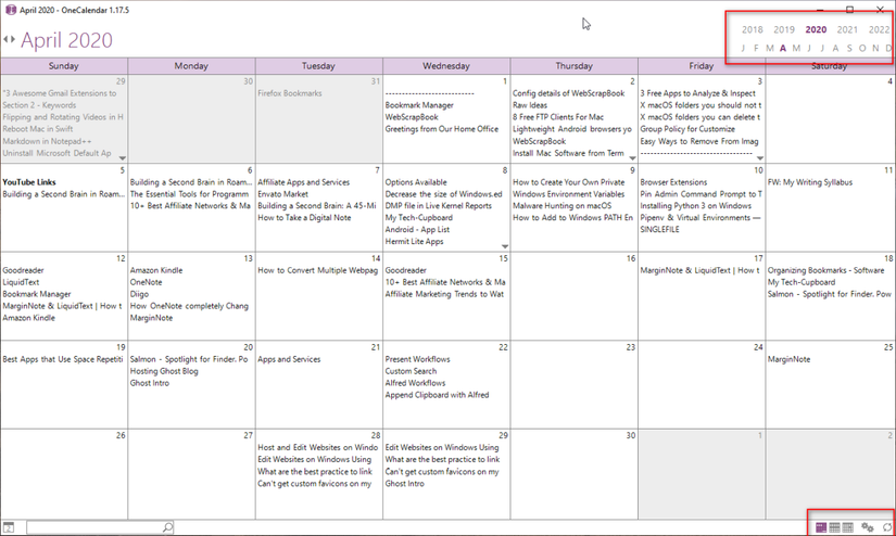 How to Create a OneNote Calendar Template