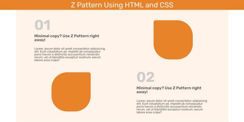 Z Intra Pattern How To Build F and Z-Patterns Using HTML and CSS
