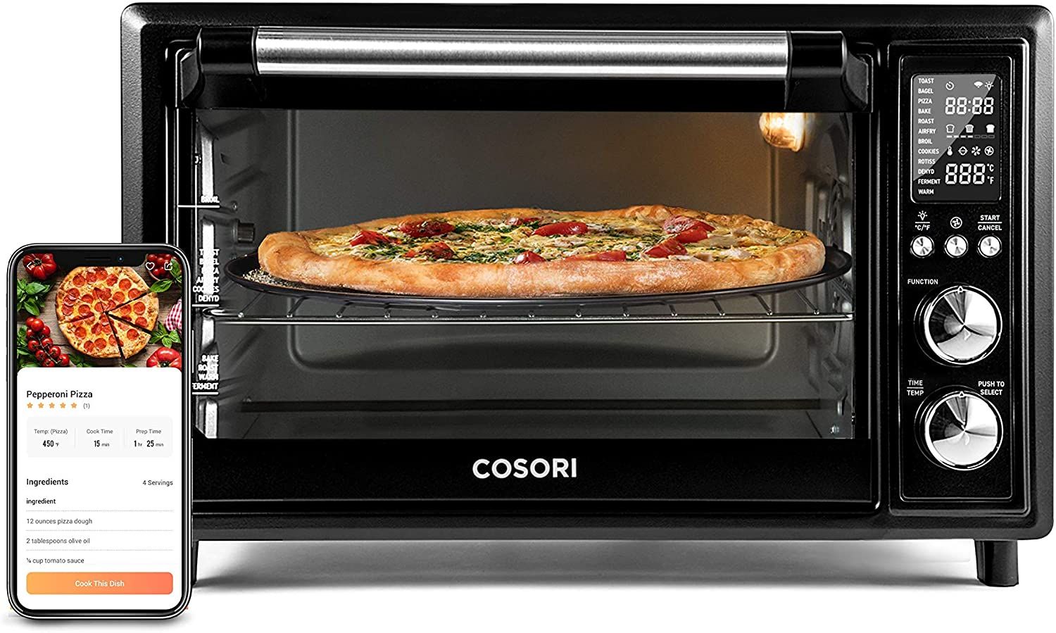 COSORI Smart Air Fryer Toaster Oven
