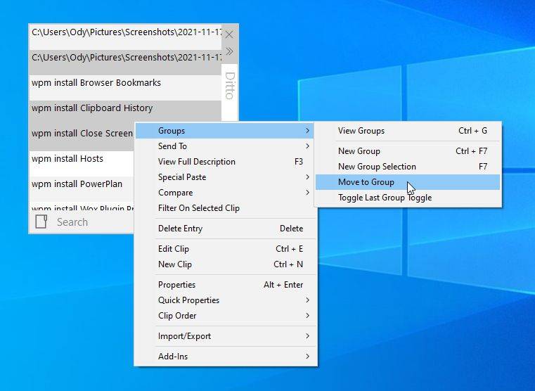 How to Extend the Windows Clipboard With Ditto