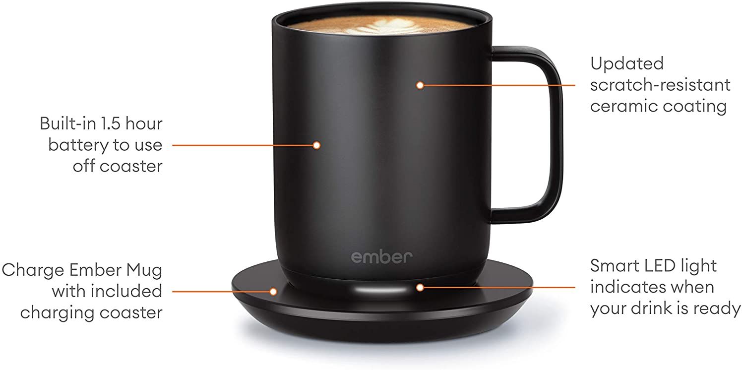 An image showing the features of Ember Smart Mug