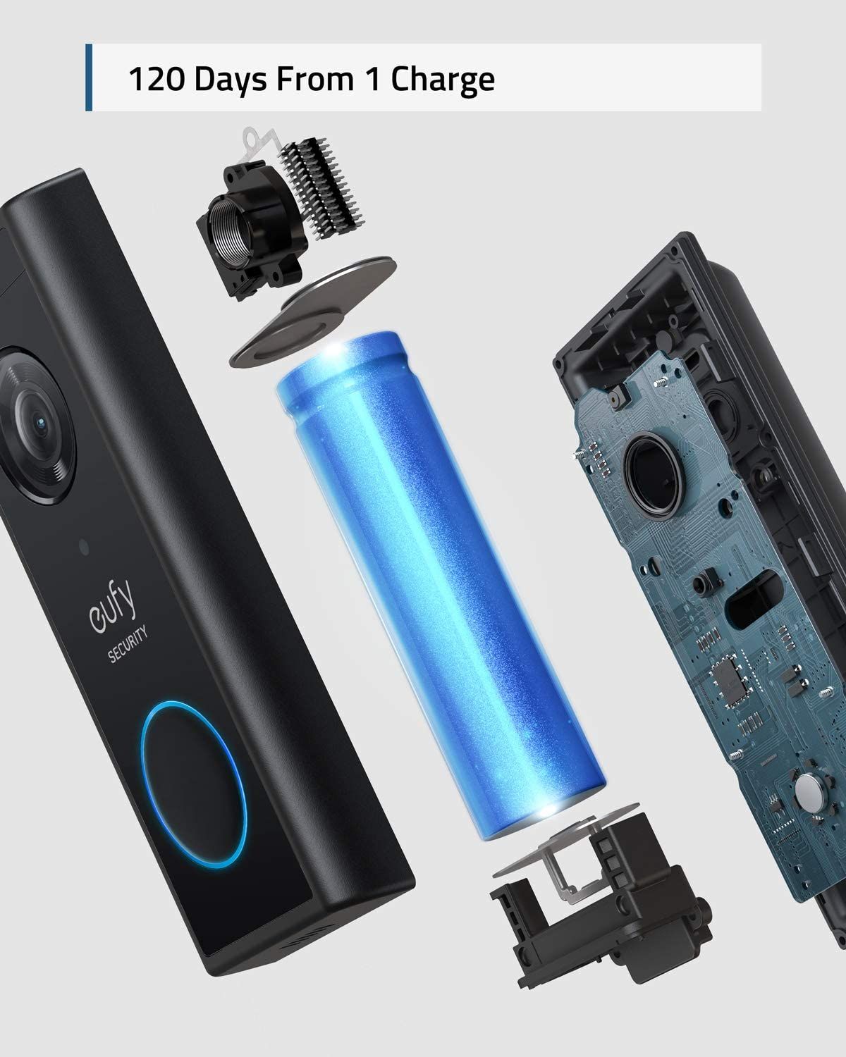 Eufy Video Doorbell's rechargeable battery
