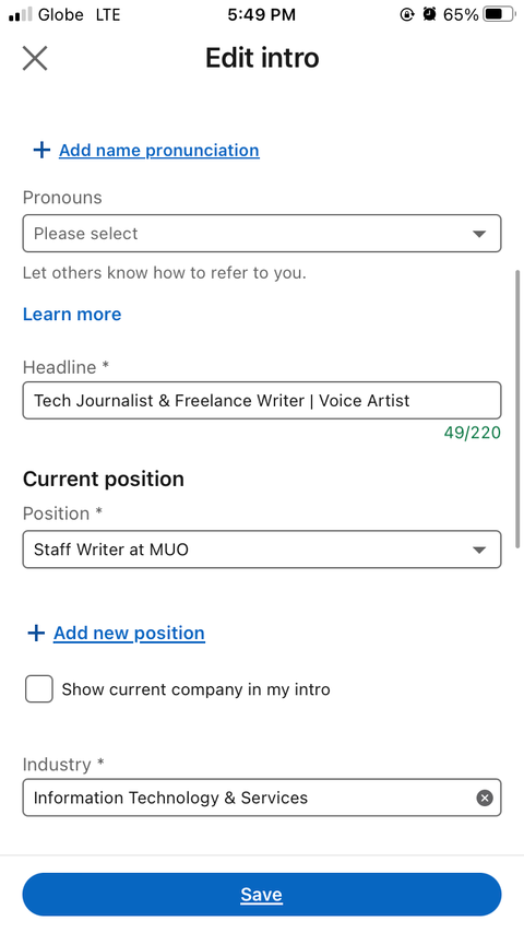 How to Add Name Pronunciation to Your LinkedIn Profile