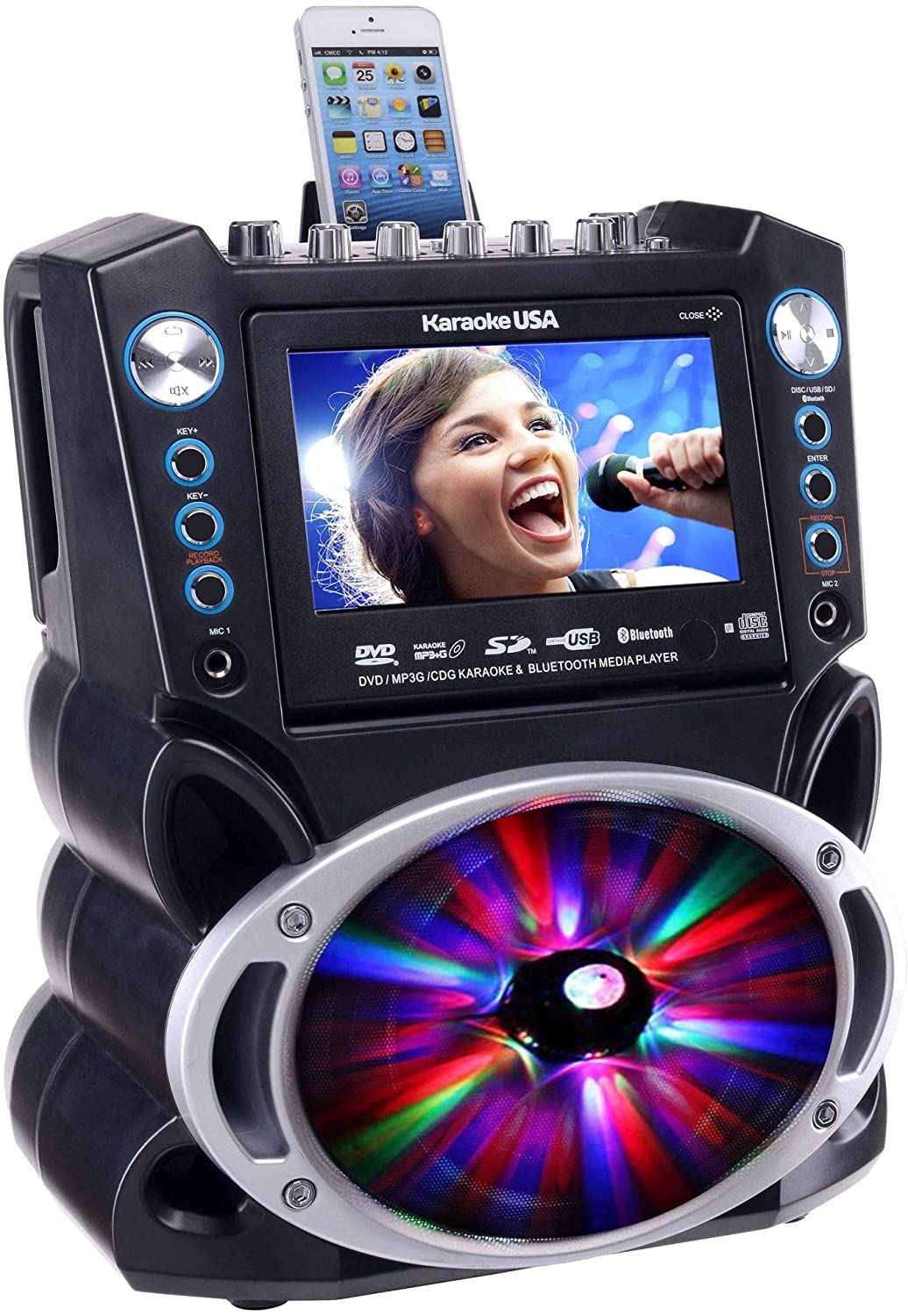 Karaoke USA GF842 DVDCDGMP3G Karaoke Machine b