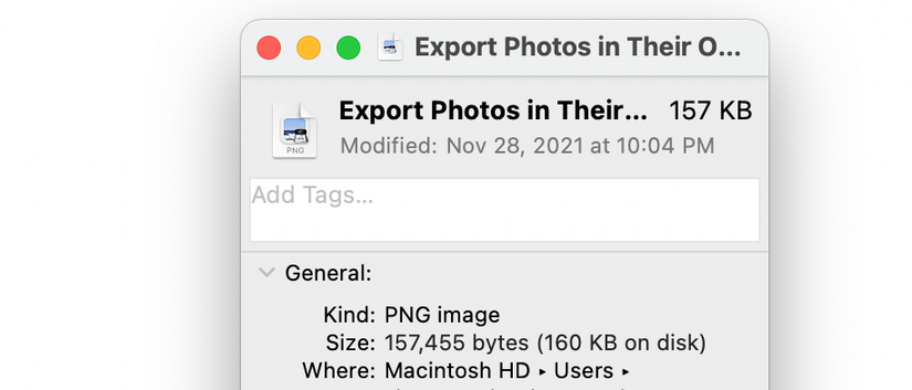 How to Export Photos as a Different File Format on a Mac