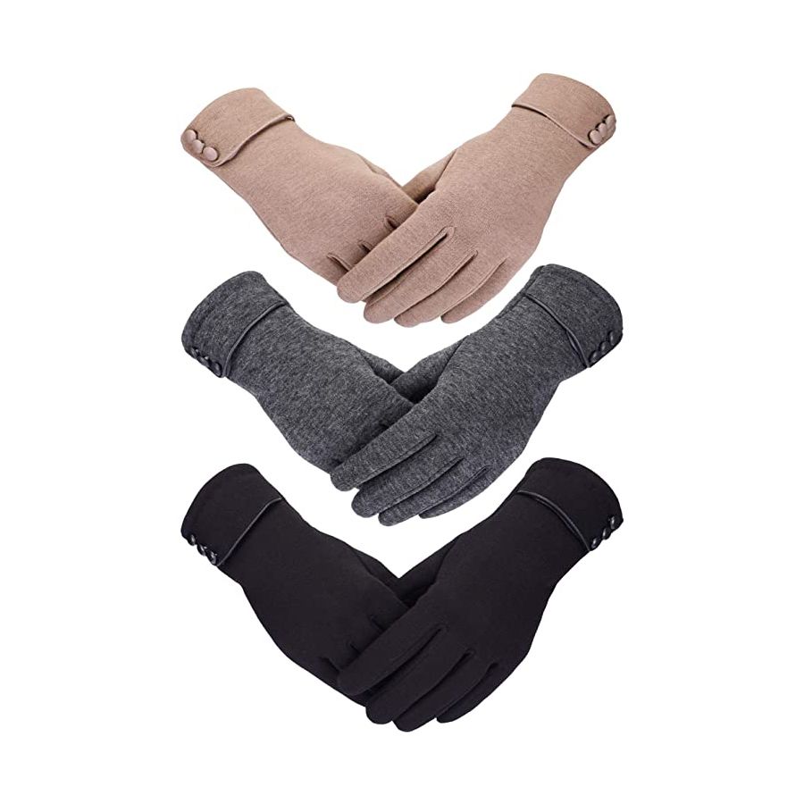 woman's touch screen gloves