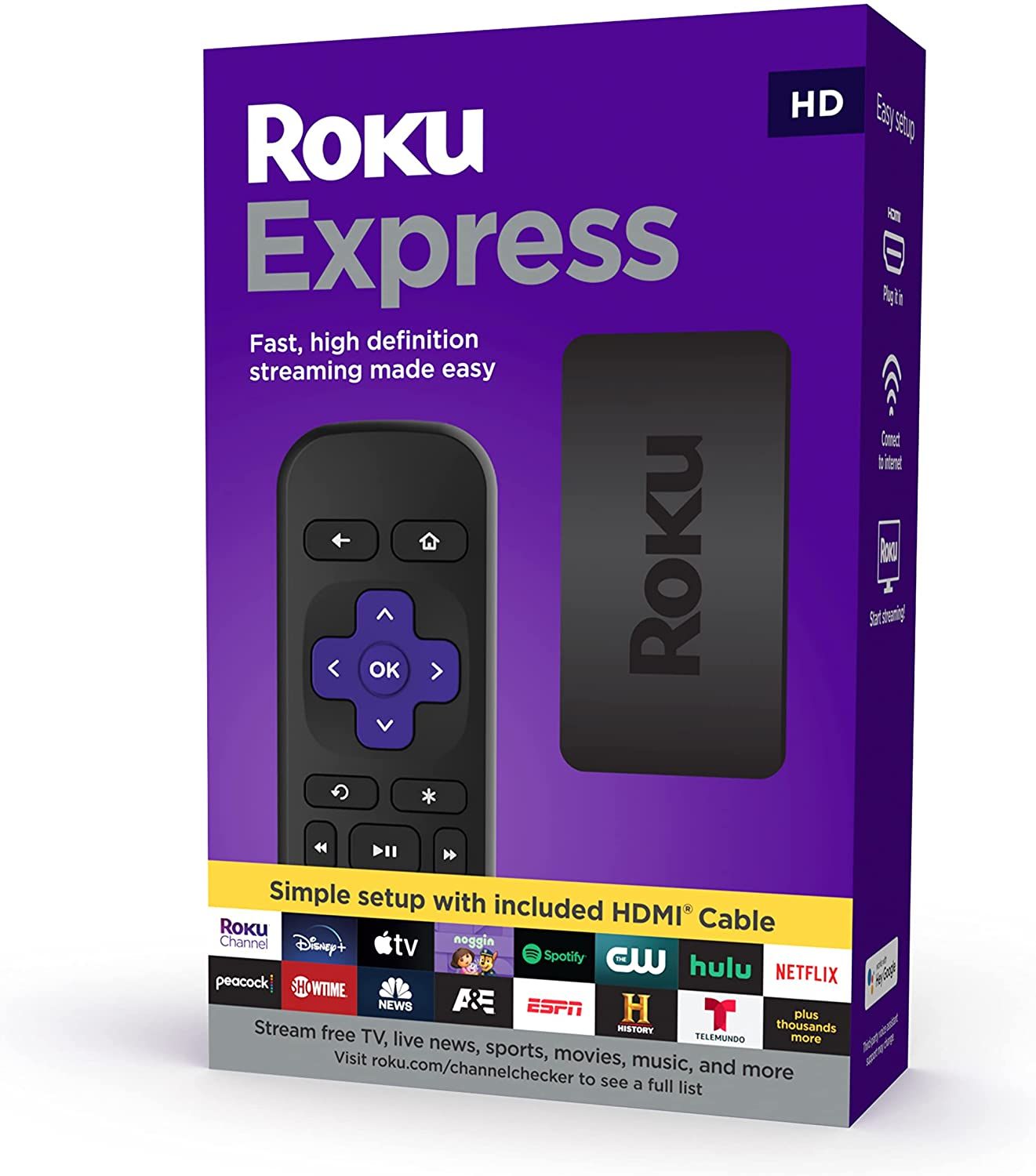 The complete package of Roku Express