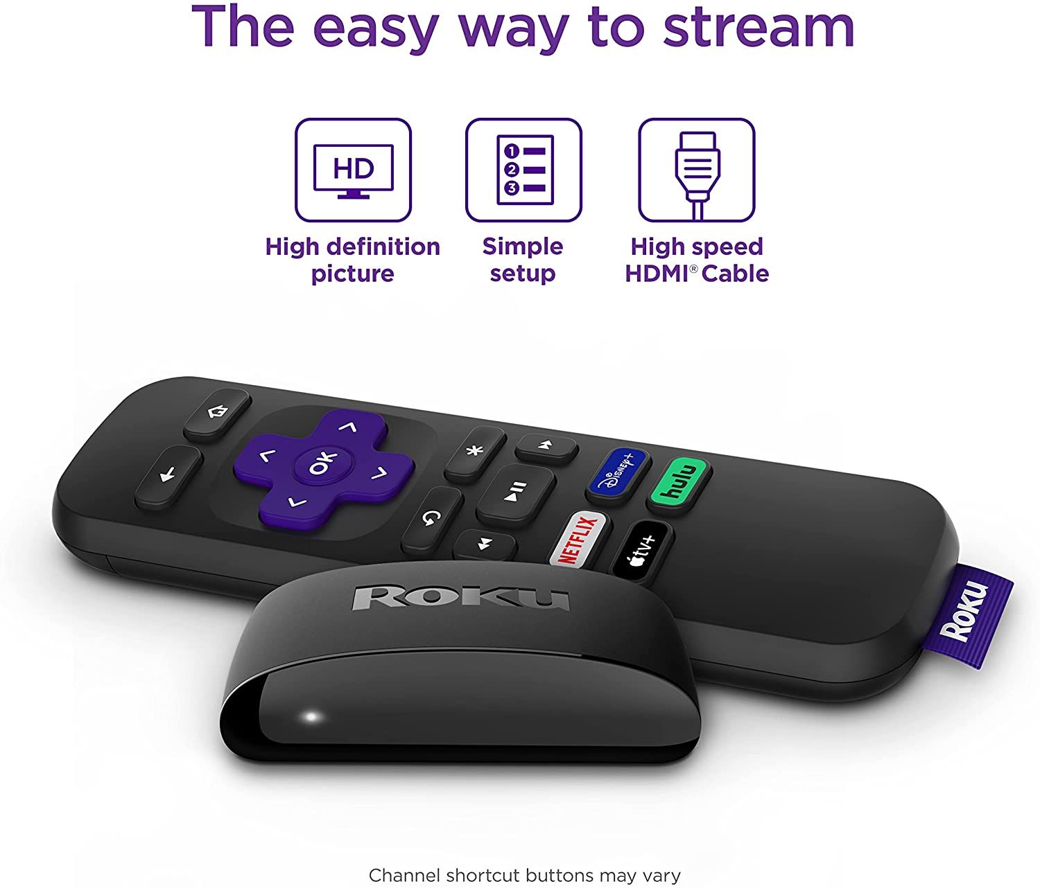 Roku Express along with its remote