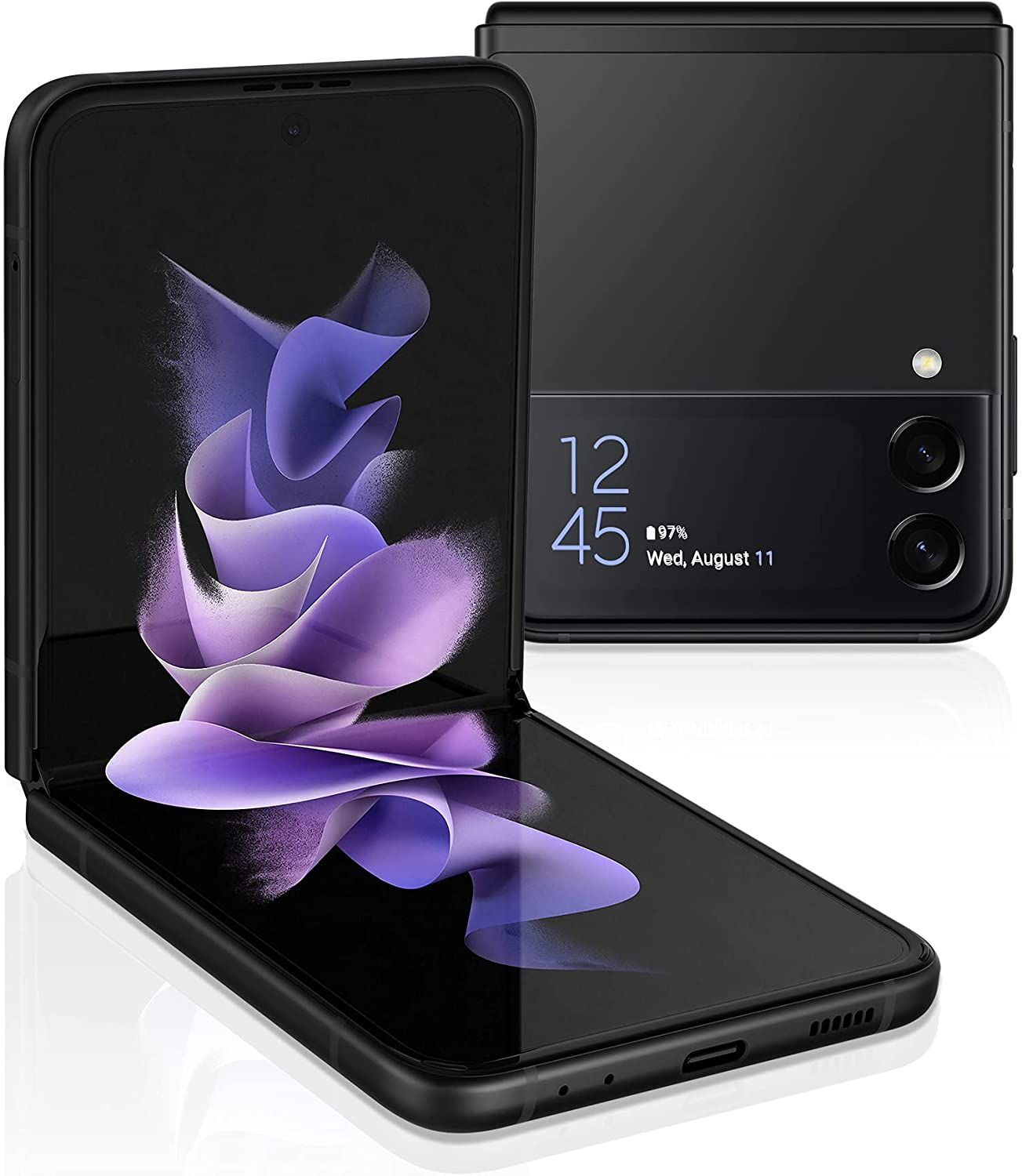Samsung Galaxy Z Flip3 from the front