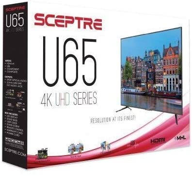 نمای جعبه 65 اینچی 4K Ultra HD Scepter