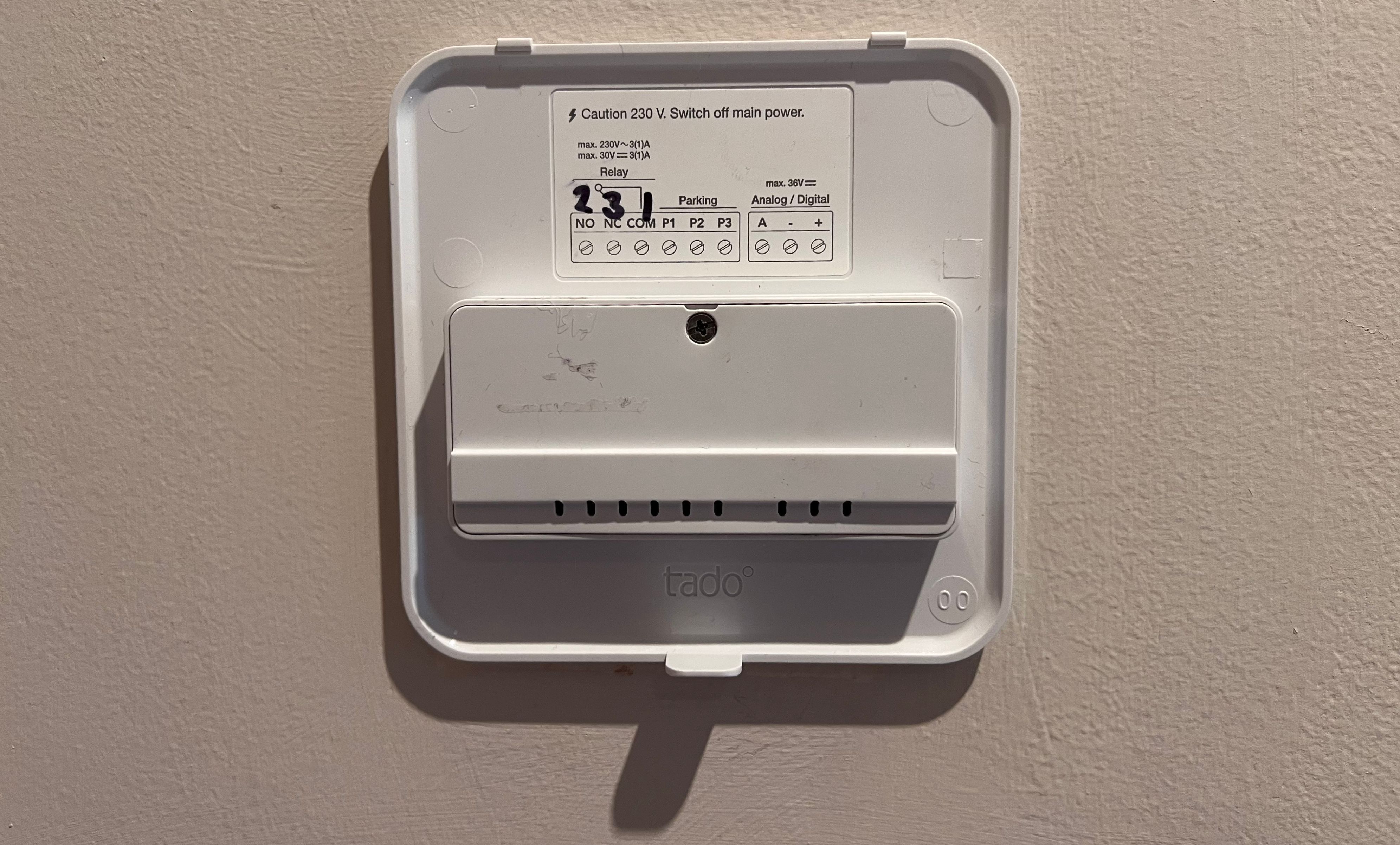 Tado Thermostat Wiring